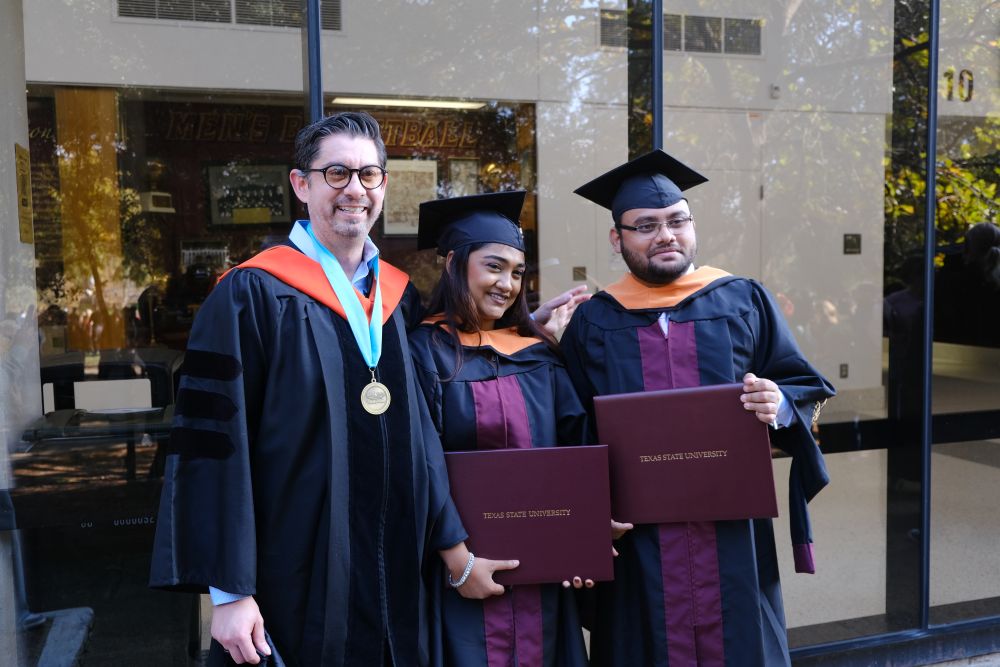 Tanvir Ahmed MSc graduation, Texas State University